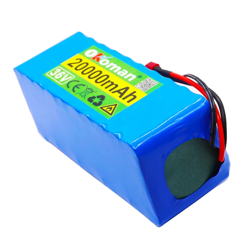 36V 10S4P 20Ah 500W аккумулятор высокой мощности 42V 20000mAh 18650 литиевая аккумуляторная батарея электровелосипед электрический велосипед с BMS