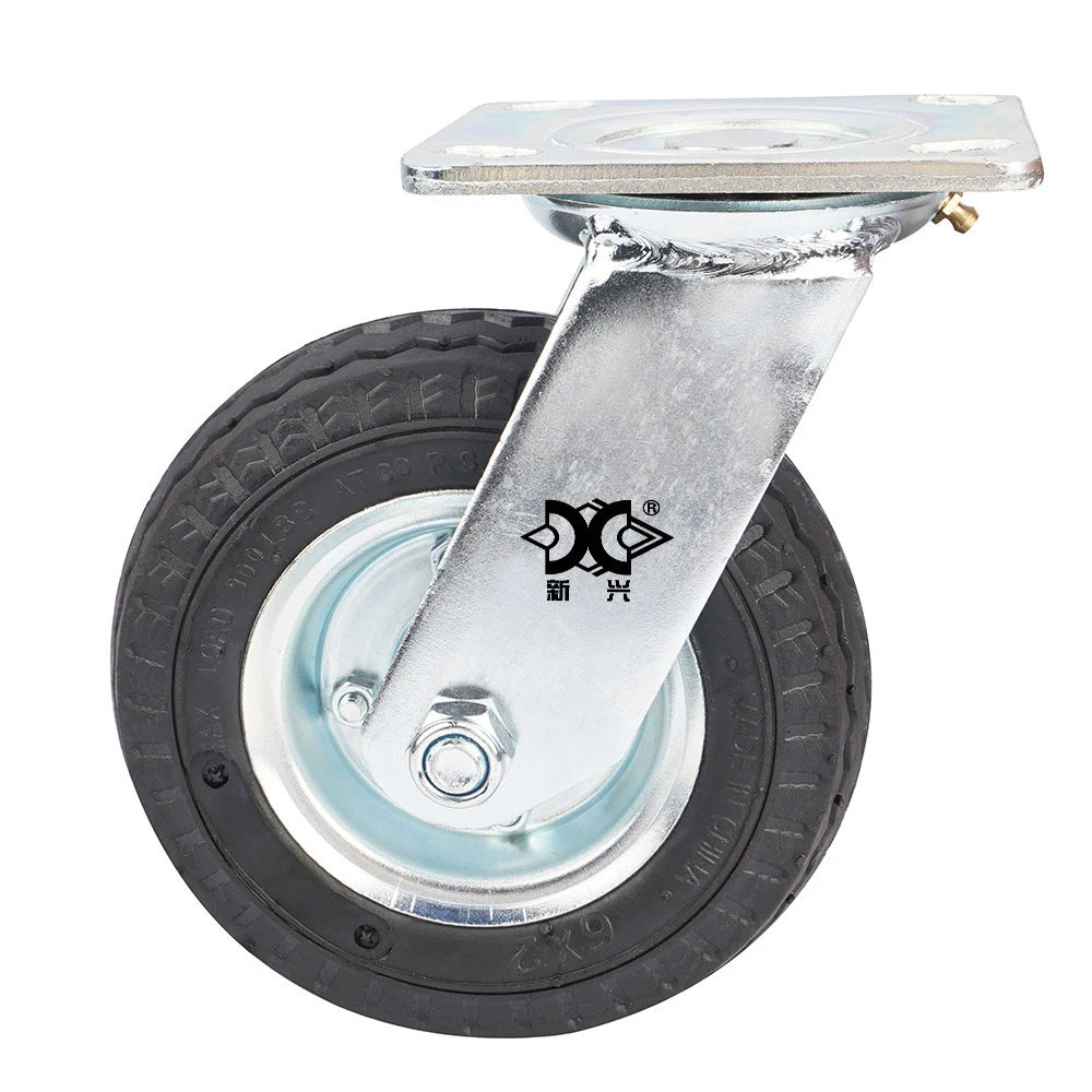 6 дюймовое оцинкованное Надувное резиновое универсальное колесо износостойкое