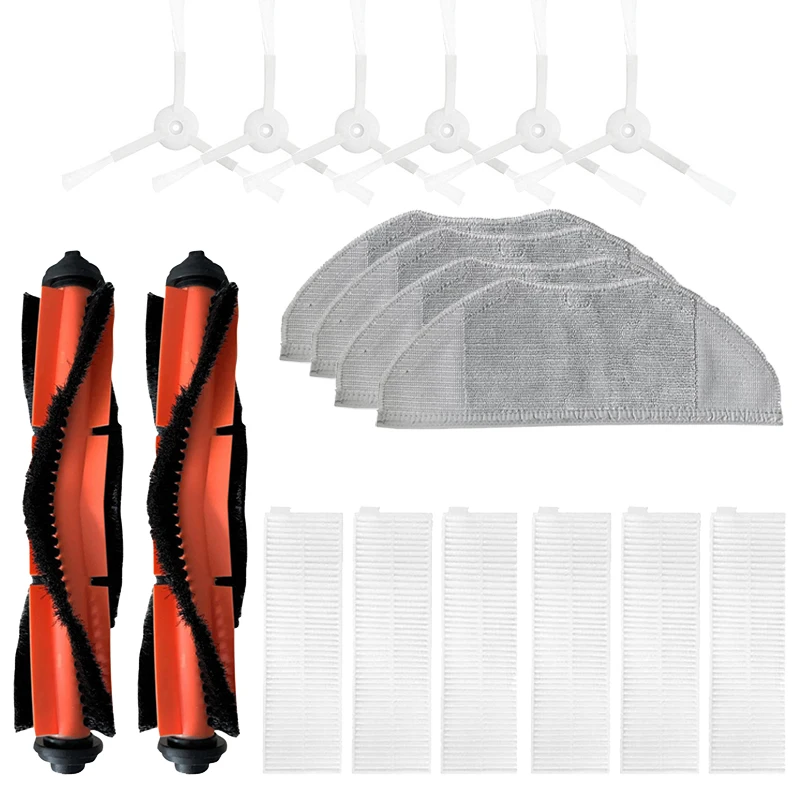 Cepillo Lateral de cepillo principal para Xiaomi Mijia G1 MJSTG1, conjunto de paño de mopa con filtro, piezas de reemplazo de aspiradora