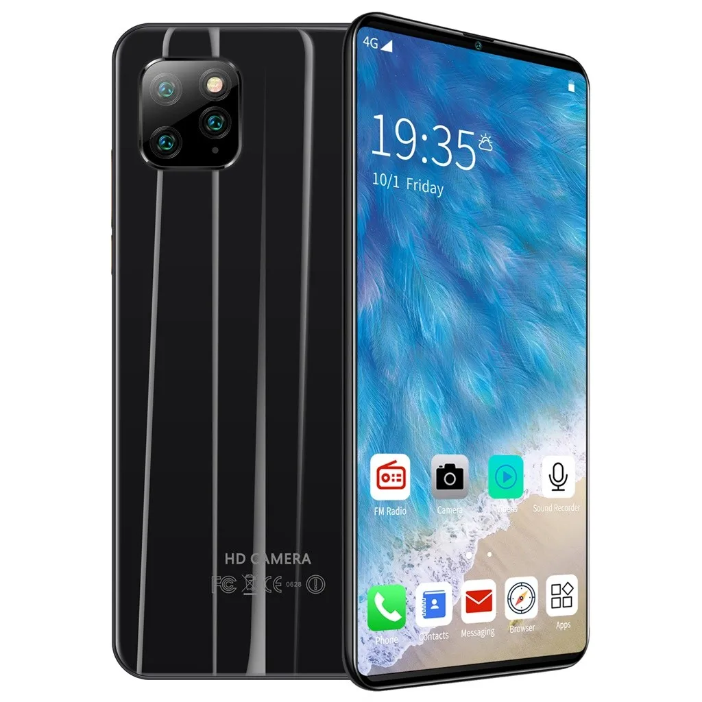 Новинка, 10 ядер, 6,1 дюйма, смартфон, Android 9,1, 8ROM, 4G, вызов, HD камера, поддержка мобильного телефона, Прямая поставка