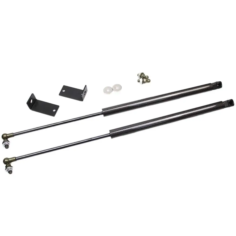 black carbon fiber Для Chery tiggo 2006 2007 2008 2x автомобильный Стайлинг передний капот изменить газовые стойки Лифт поддержка Амортизатор - Цвет: black carbon fiber