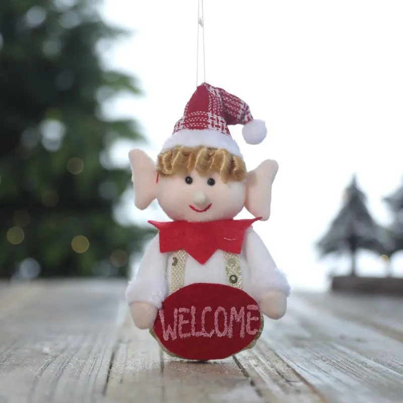 Подвесные украшения в виде рождественской елки эльф с длинными ногами подарок
