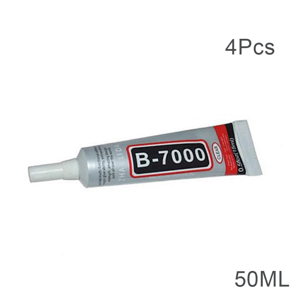 4pcs 50ML Экономичная 1/4/10 шт. B-7000 клей промышленная клейкая лента для Универсальный амортизирующий бампер для телефона с ювелирные изделия ds99 - Цвет: 4pcs 50ML