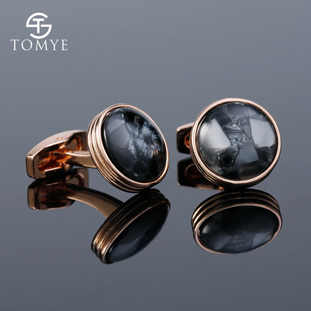Запонки для мужчин TOMYE XK19S065 высококачественные модные круглые запонки
