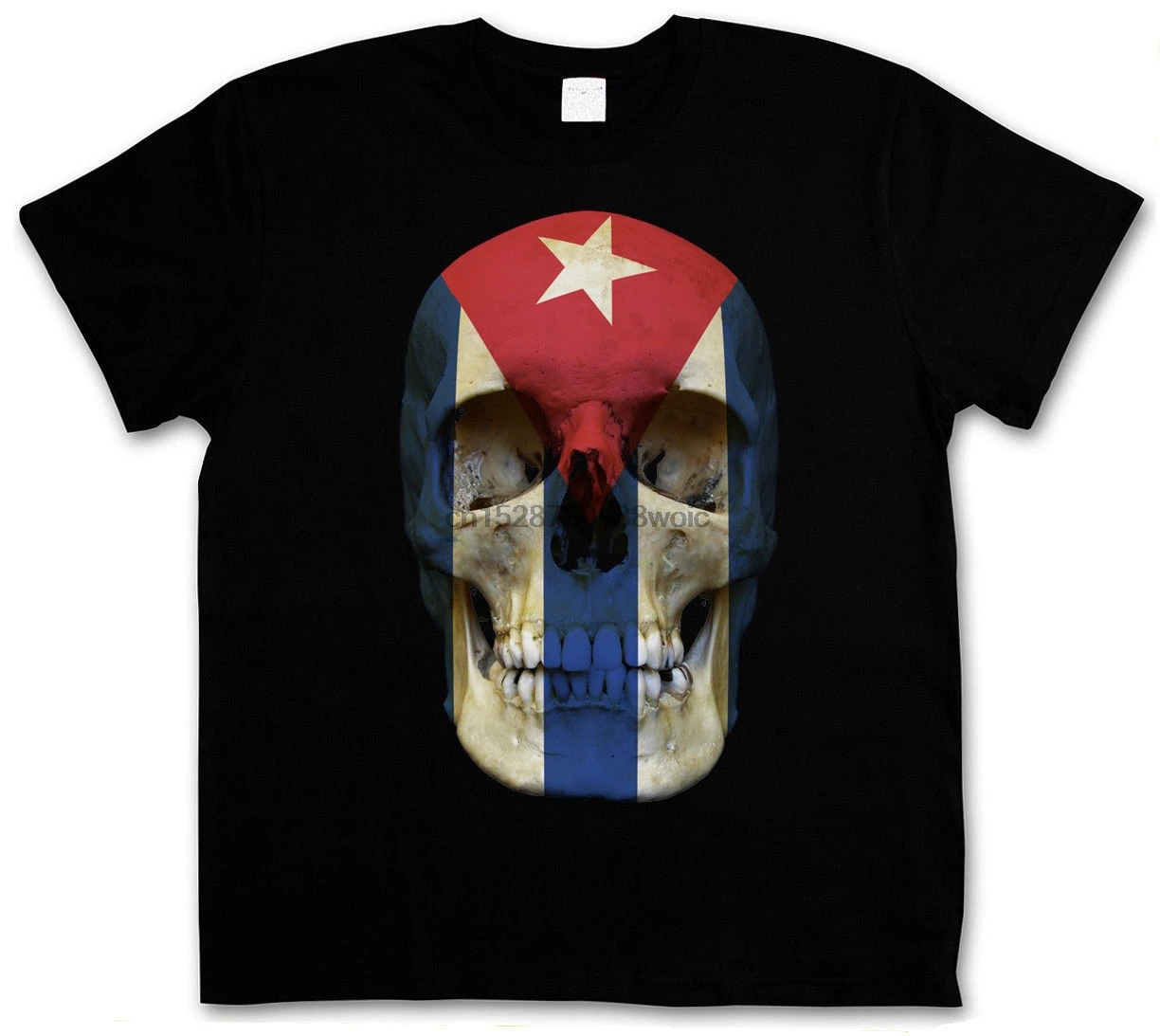 2019 Мужская модная футболка с Кубой флагом и черепом Totenkopf Kuba Revolution Fidel casro Che Guevara |