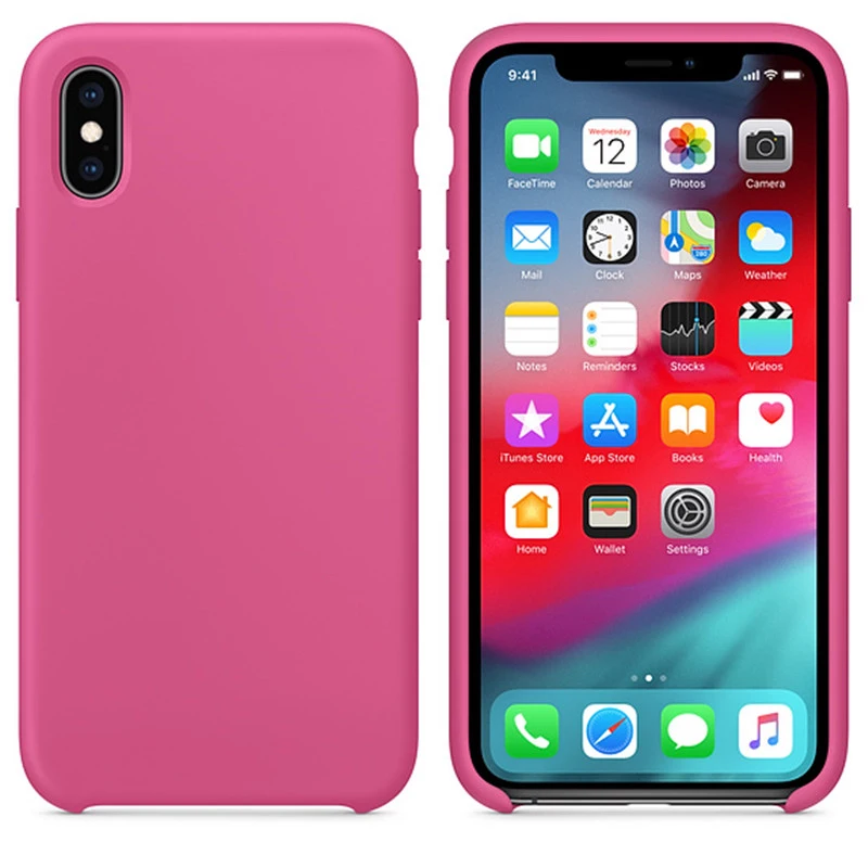 Оригинальный жидкий силиконовый чехол для iPhone XR Max XS X 8 Plus 6 S роскошный задняя