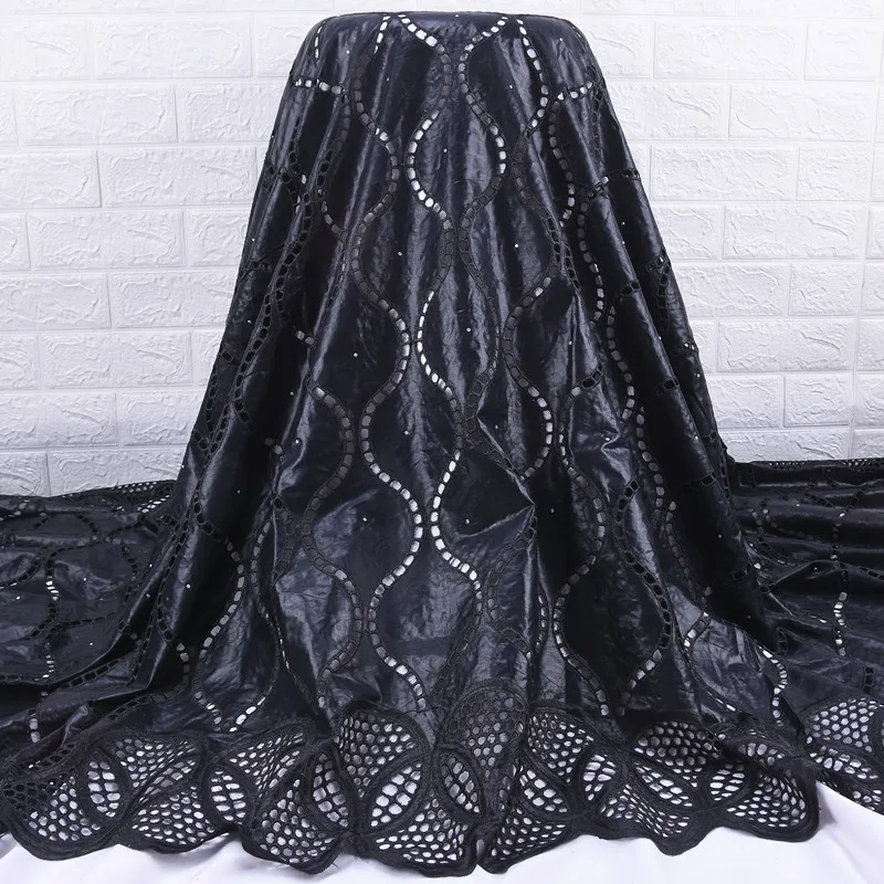 Zhenguiru Black Bazin Fabric Mesh African Lace 2020 New arrived Nigerian For Women Wedding And Party Dress A1951 | Дом и сад
