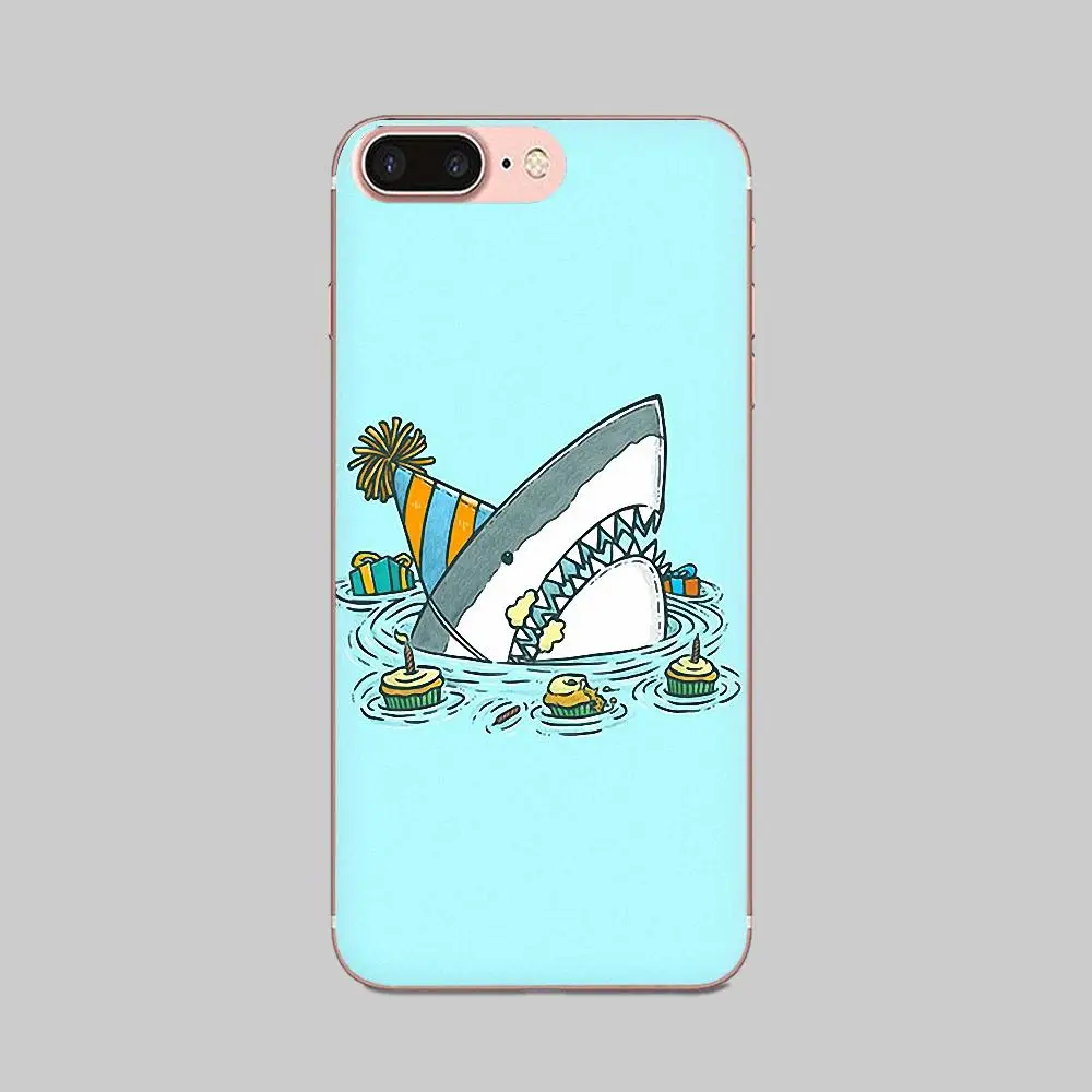 Животные акулы мультфильм для Huawei Honor Mate Nova Note 20 20s 30 5 5I 5T 7C 8A 8X 9X 10 Pro Lite Play мягкие