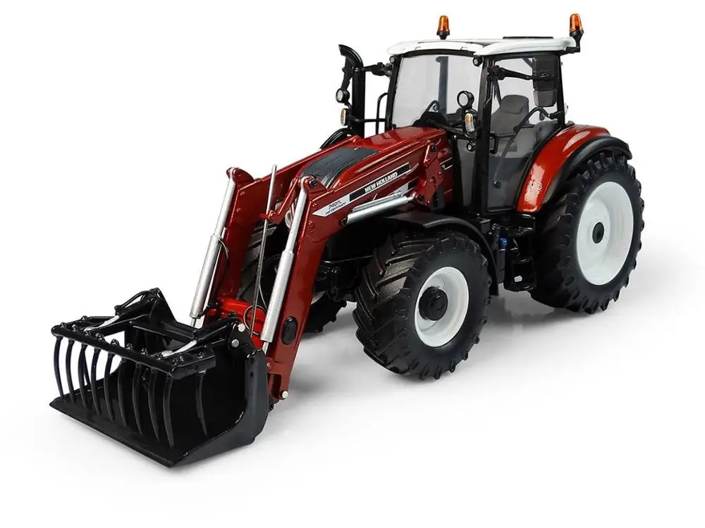 UH 1/32 New Holland T5.120 Centenario Edition с передним погрузчиком и литыми моделями |