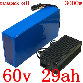 Günstig 60V Lithium-batterie 60V 30AH Elektrische Fahrrad Batterie 60V 1500W 2000W 2500W 3000W Elektrische Roller Batterie Verwenden Panasonic Zelle