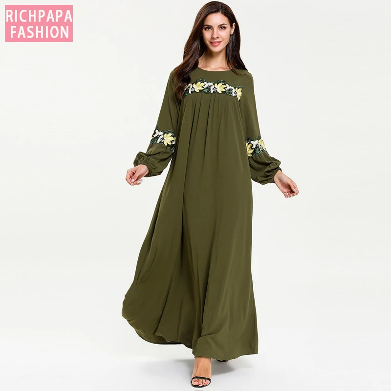 Vestidos Arabes Elegantes кафтан абайя Дубай исламский кафтан платье женщины Рамадан Elbise Eid платья Sukienki Robe Femme Musulmane