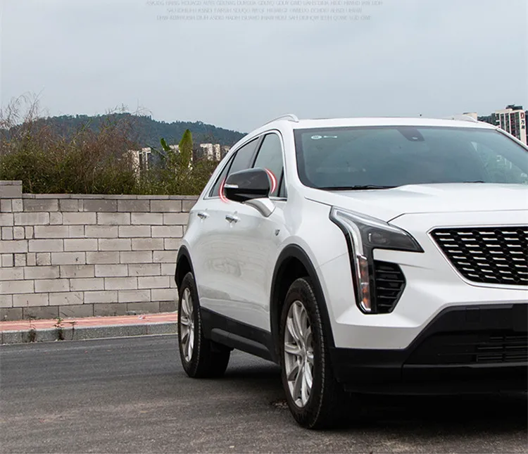 Карбоновое волокно украшенное зеркало заднего вида Защитная крышка для Cadillac XT4 XT5 ACA224
