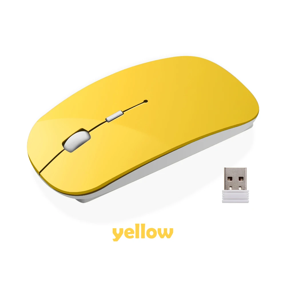 Ультратонкая Беспроводная оптическая USB мышь 2 4 ГГц бесшумная кнопка для ПК