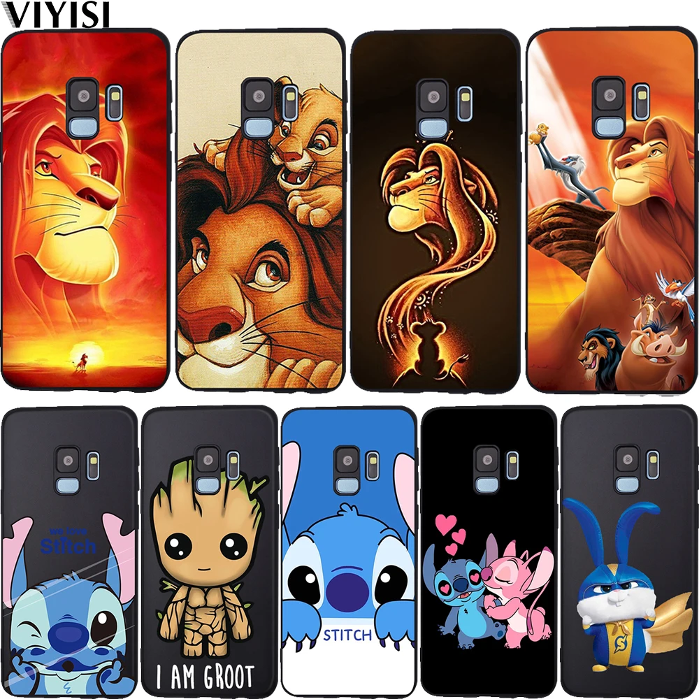 

Stitch Groot Lion King Animal Phone Case For Samsung Galaxy S10 case S8 S6 S7 S9 J2 J3 J5 J7 J4 J6 J8 2018 Plus Etui Coque Funda