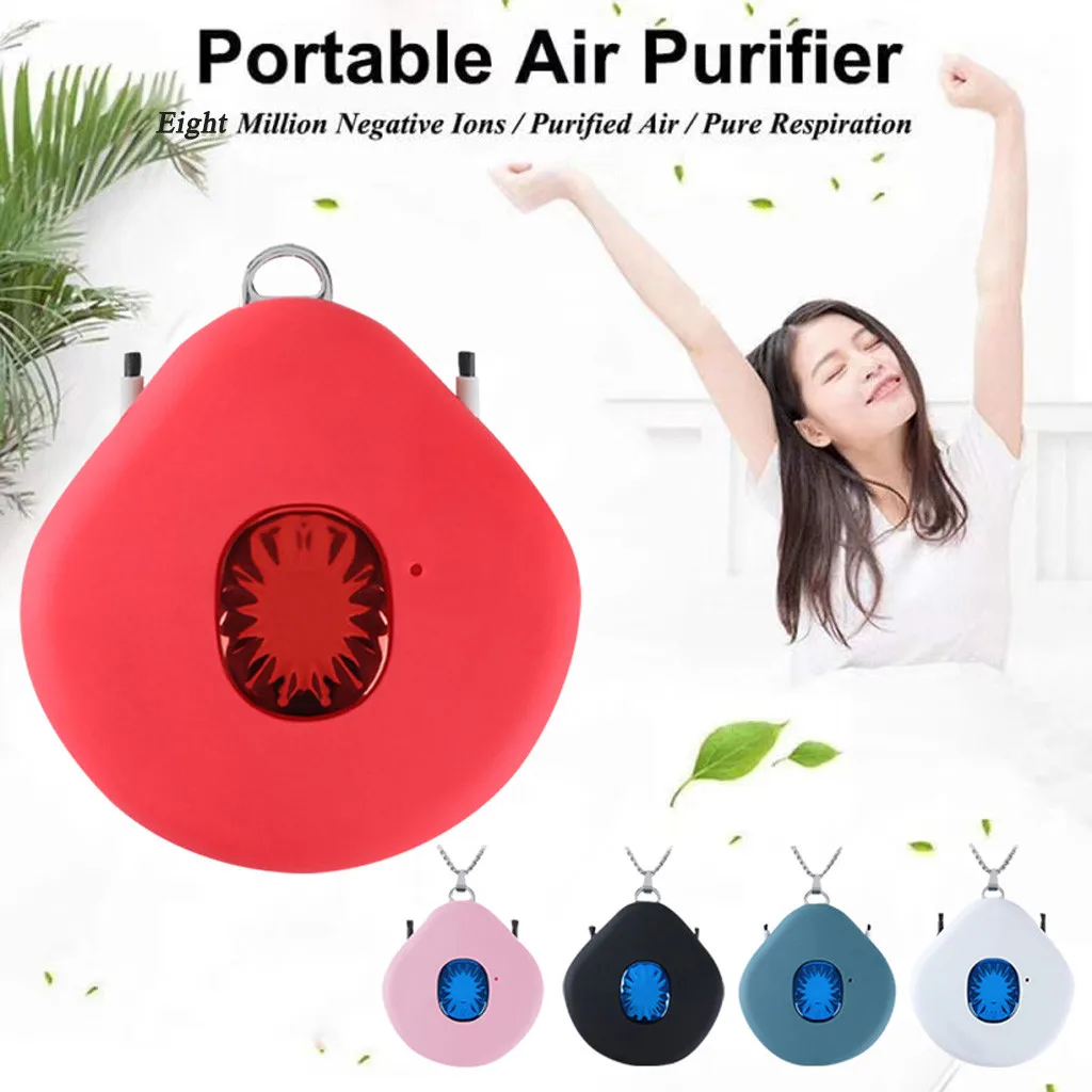 

Campling USB Anion PM2.5 Air Purifier Small Carry-On Personal Hanging Portable Necklace Home Portable USB Recharge Kits Purifier