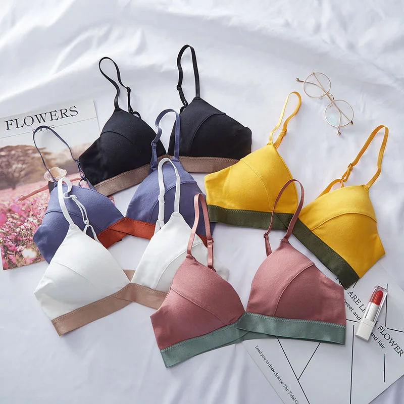 

Women' Cotton Underwear Push Up Bra One Piece Sexy Bra Seamless Women's Crop Tops Girl's Small Chest Brassiere Sexy Tube Tops