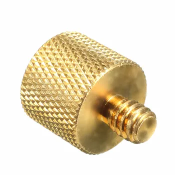 

3/8 inch Female to 1/4 inch Male Tripod Thread Reducer Adapter Brass Copper For Camera tripod Diameter of screw 6mm