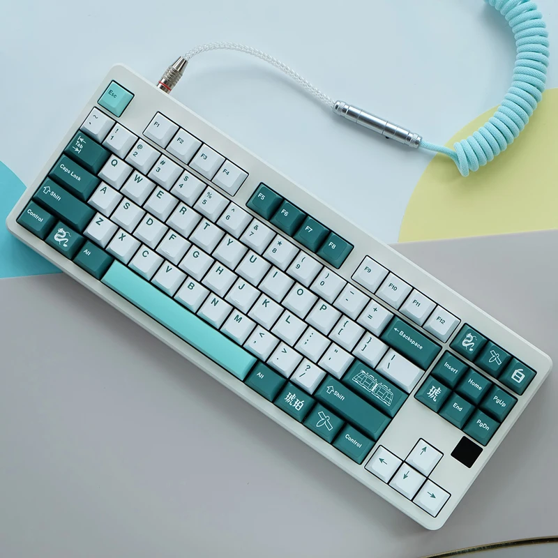 Gmk Haku Keycaps Pbt Dye Sublimation Cherry Profile Keycap 1.75u 2u Shift Iso Enter 6u 6.5u 7u Barra de Espaço Conjunto - Imagem 4