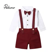 Комплекты детской одежды для малышей; одежда для малышей; комплекты одежды для мальчиков; рубашка+ шорты; комплект из 2 предметов; коллекция года; сезон осень; Детский костюм в джентльменском стиле