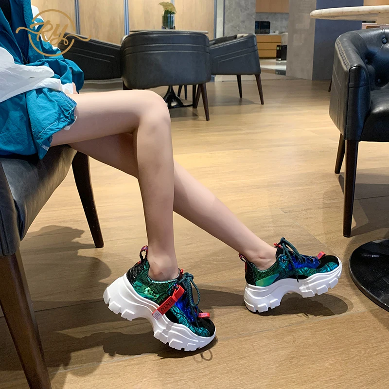 Женские кроссовки в стиле ins модные повседневные туфли из натуральной кожи на