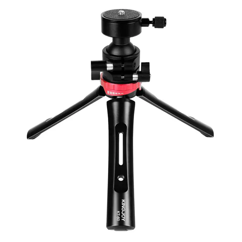 

ABKT-Kingjoy Kt-60 Mini Tripod Desktop Live Video Bracket Low Angle Of View Shooting- For Mobile Phones And Digital Slr Cameras