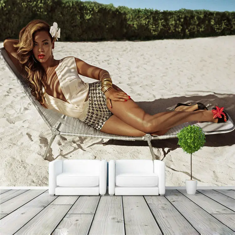 Фотообои Beyonce модные 3D обои Настенная роспись для мальчиков детей девочек декор