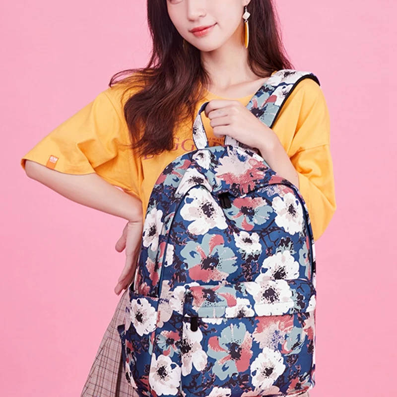 Стильный тканевый рюкзак с принтом на заказ, Женская Серия, простой рюкзак в студенческом стиле, женская сумка для студентов средней школы