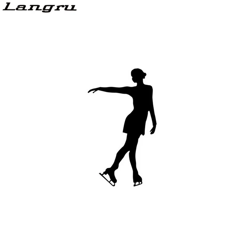 Langru 9 8*17 см зимние спортивные современные наклейки для фигурного катания