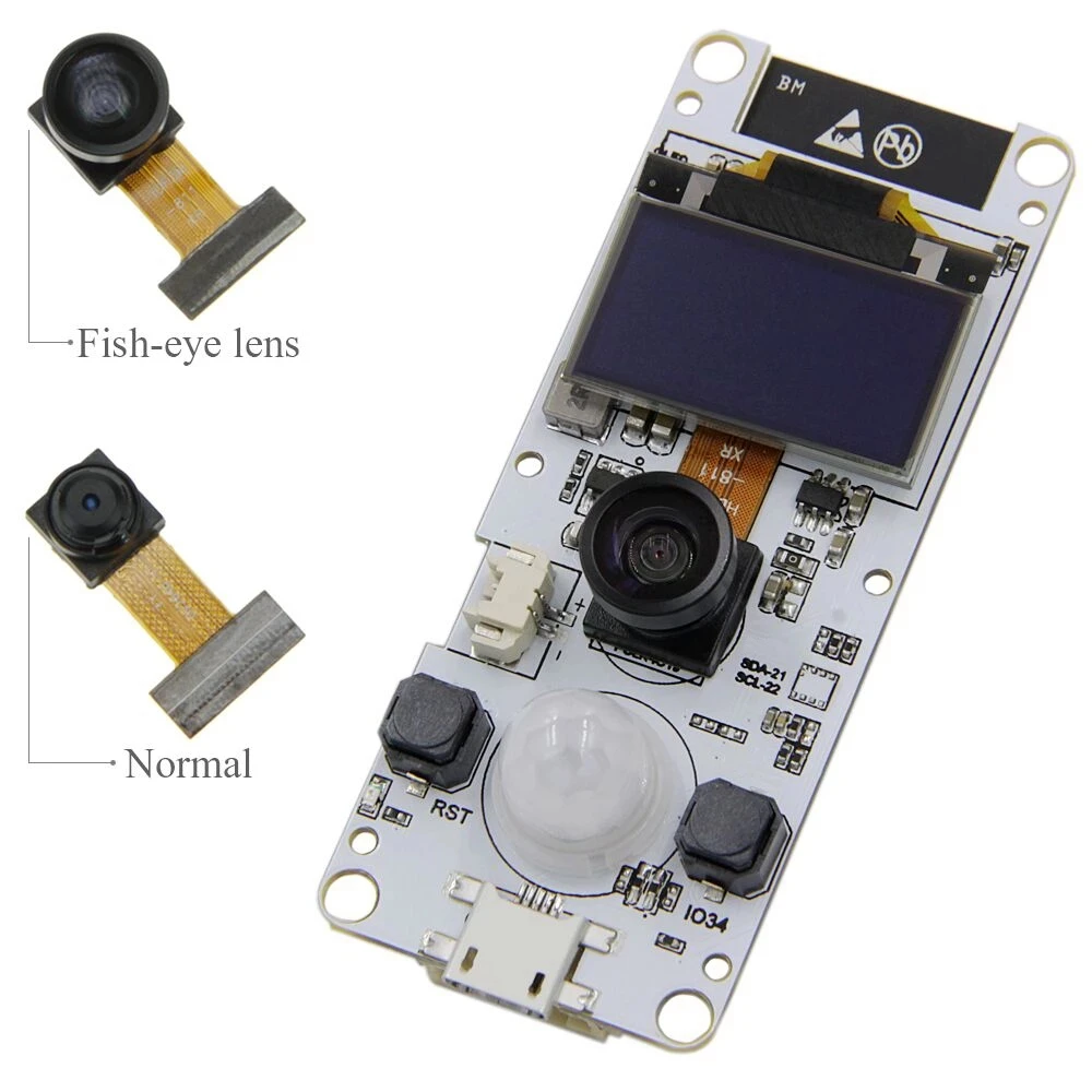 LILYGO®TTGO T Camera ESP32 WROVER & PSRAM модуль камеры B OV2640 0 96 OLED|Печатные платы| |