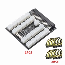 Adaptateur d'alimentation PCI E 21x6 broches 12V, carte de dérivation pour serveur HP 1800W PSU Server GPU BTC Mining, câble d'alimentation pour données