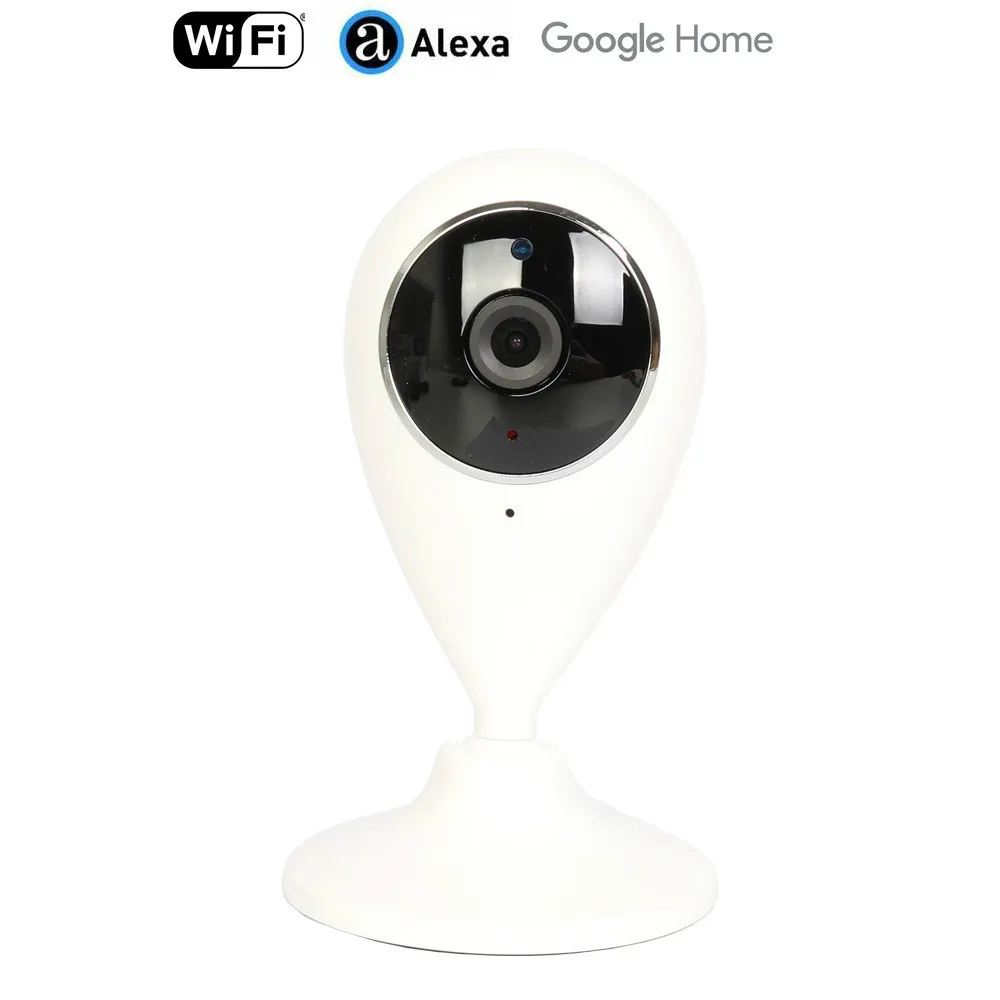 Suporte sem Fio Compatível com Alexa Mostrar e Google Casa Inteligente Câmera p Wifi 64g sd Cartão Echo Nip-55ai ip 720
