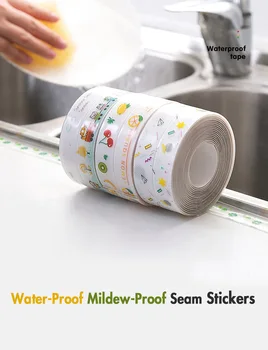 

Kitchen Pool Waterproof Adhesive Paper Stickers Sink Mould Proof Self-Stciky Retaining Bar Bathroom Wall Gap Beautiful Stickers