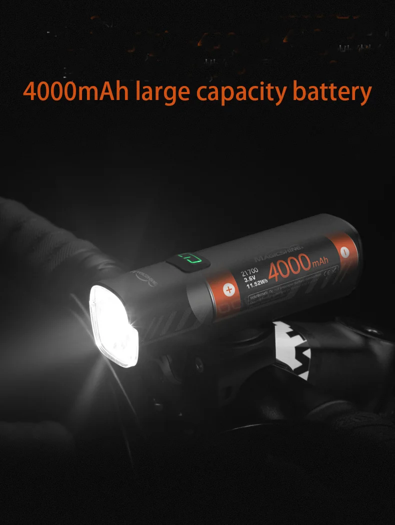 Magicshine RN900 Bike Front Light Rechargeable Bicycle Light Waterproof 900 Lumens USB Type-C Cycling Lighting Tool