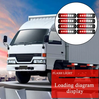 

Car Strobe ATVs Flash Lights Truck Red Flashing Warning Light Bar 12-24V
