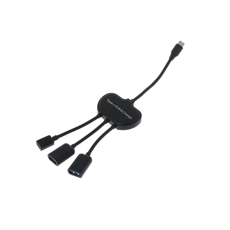 Кабель type-C 3 в 1 USB C OTG кабель хоста ремень для втулки адаптер разветвитель