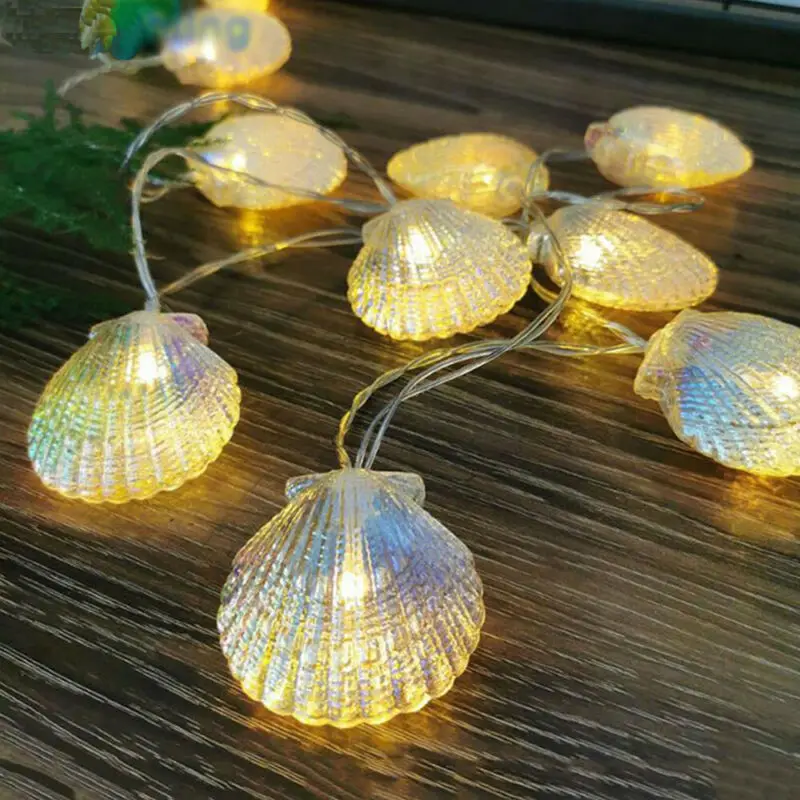 

1PC 4m Shell Shape String Light LED Fairy Lights For Christmas Wedding Party Decor