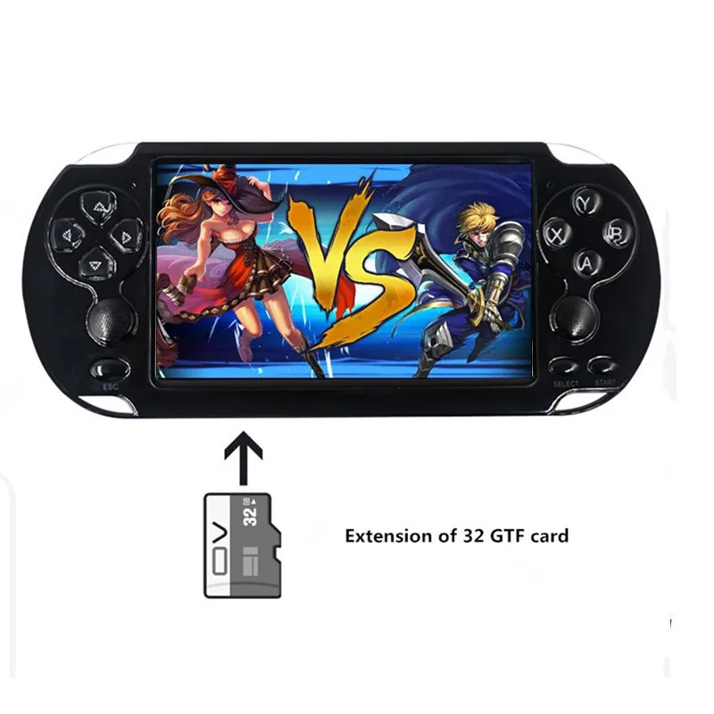 Hot Sale X9S Video Game Console 5.1 Inch HD Screen Double joystick Built in 10000 Games Multimedia Retro Handheld Game player