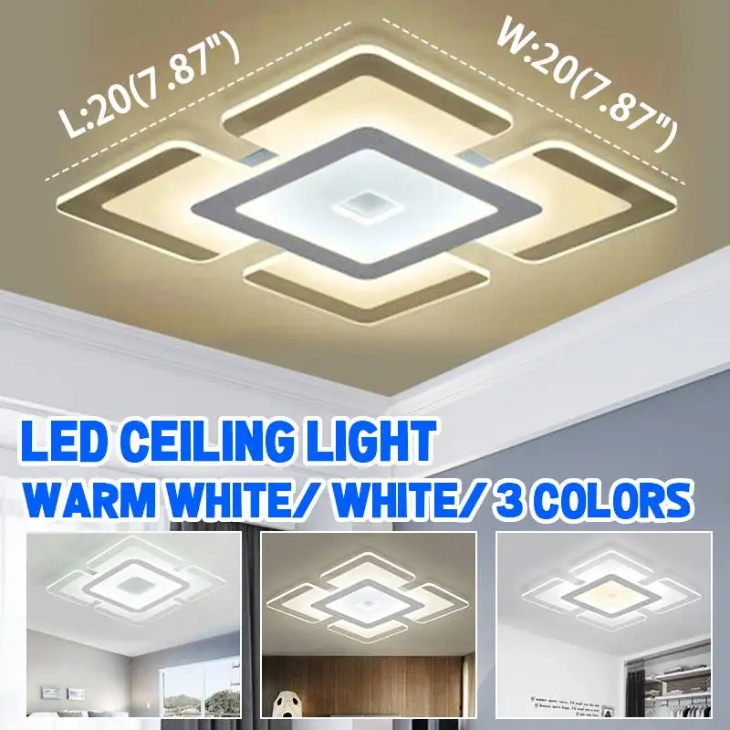 ceiling lights for living room 15W Modern Surface Mounting LED Ceiling Light Square for Kitchen Bedroom Bathroom Ultrathin Lamps Home Decoration ceiling spotlights