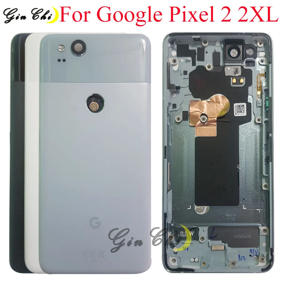Крышка батарейного отсека для htc Pixel 2 задняя крышка стеклянная дверная крышка задняя 2XL корпус для htc Google pixel 2 батарея xl Крышка Pixel 2 стекло