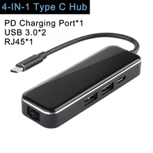 USB-C usb-хаб разветвитель хаб концентратор USB Type C к HDMI Мульти USB 3,0*2 SD/Micro SD3.0 адаптер питания для MacBook Pro samsung huawei