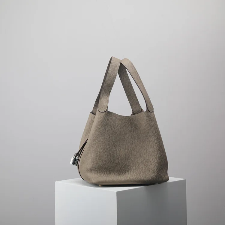 

Leather Handbag Cowhide Bucket Bag