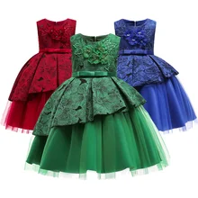 С низким вырезом на спине кружевные фатиновые платья для девочек голубое платье для маленькой девочки, подходящее для свадеб и дней рождения; платье принцессы Forcks праздничная одежда костюм vestidos на 6, 8, 10, 12 лет