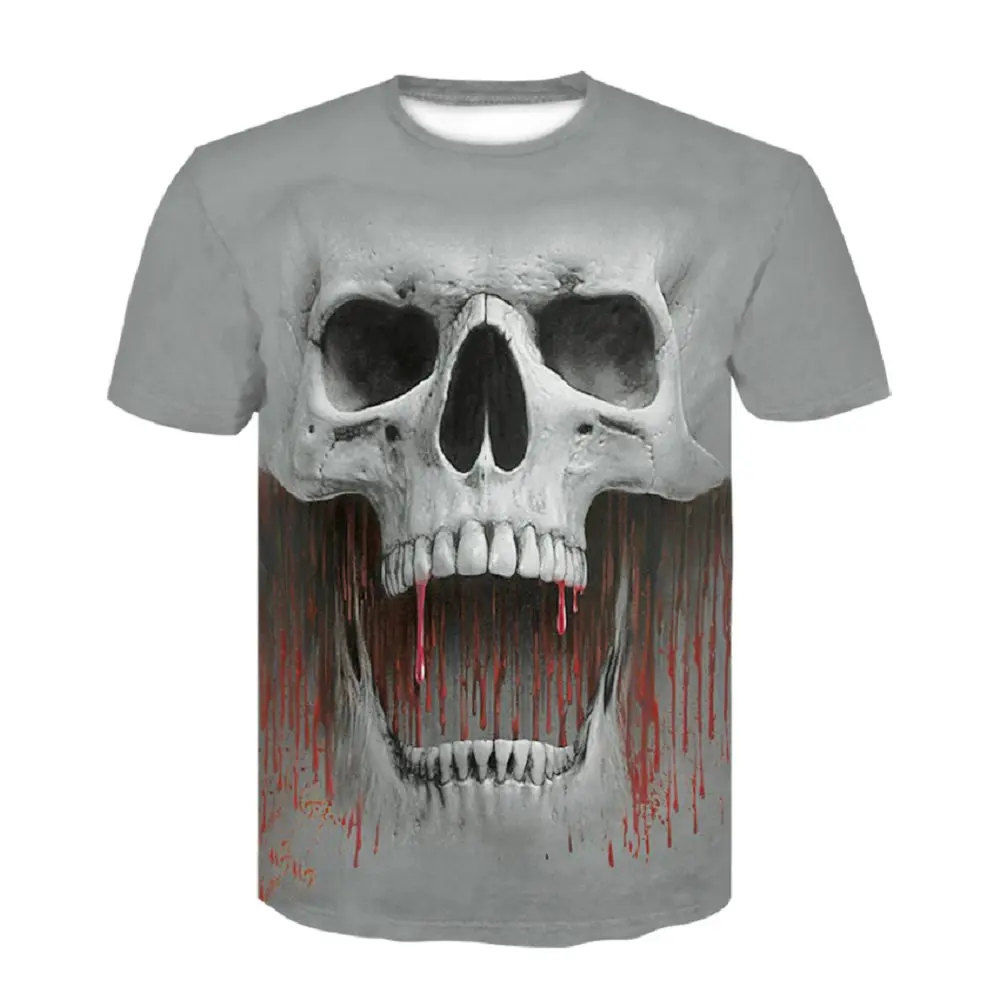 DEWIN Du Thunder Skull Футболка мужская женская хип-хоп летняя футболка Camisa Masculina женская футболка унисекс футболка harajuku - Цвет: D498