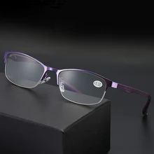 Seemfly, очки для чтения, для женщин и мужчин, металлическая полуоправа, очки для дальнозоркости, женские, мужские, для дальнозоркости, оптические очки, очки для чтения