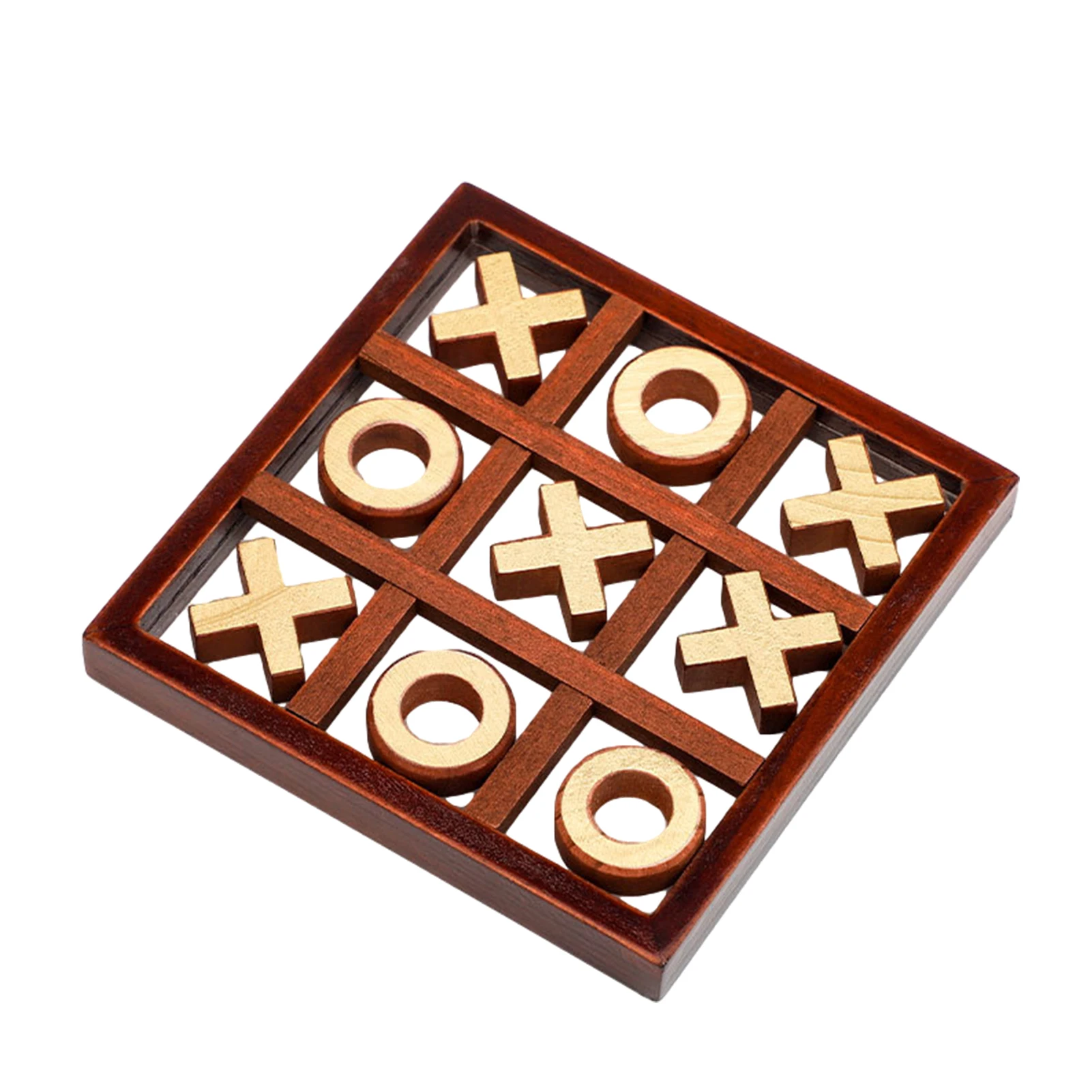 Parent-Child Interaction Wooden Board Game XO Tic Tac Toe Chess board game table games chess puzzle game Funny Developing Intelligent Educational Toy Puzzles