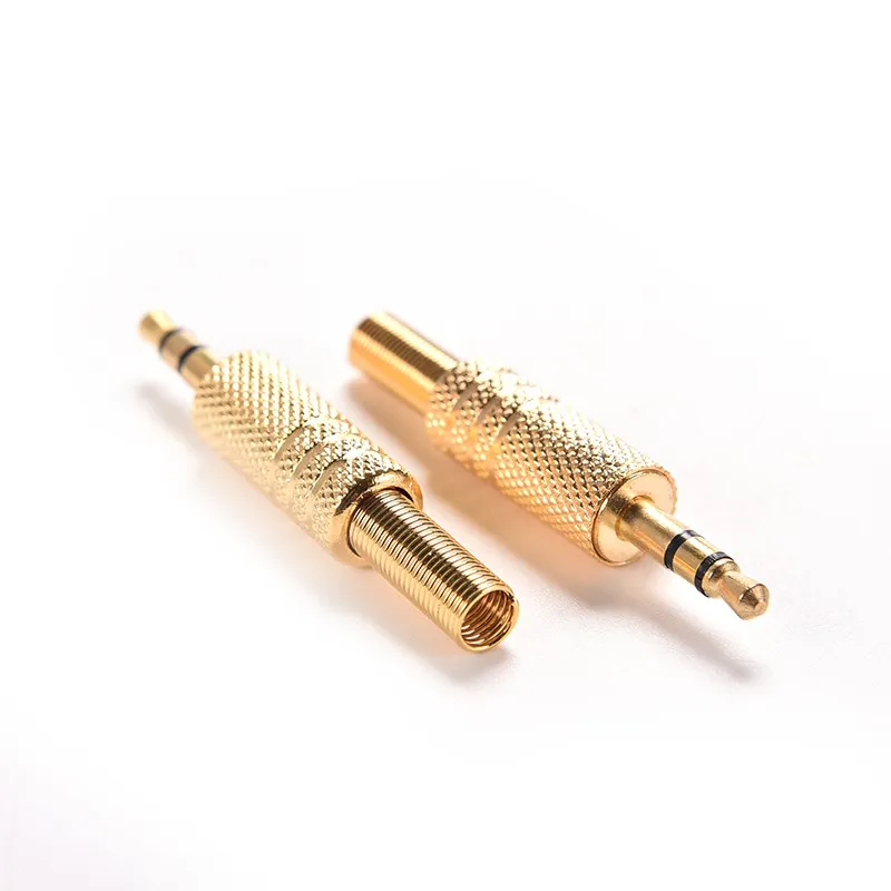 5pcs 3.5mm Stereo Audio Jack Plug Mini 1/8Inch Jack Plug