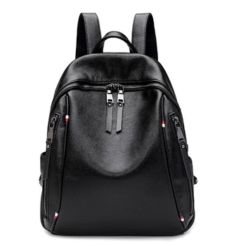

Hot Brand Women Backpack High Quality Youth Fashion Genuine Leather Backpacks for Teenage Girls School Bag Female Luxury mochila