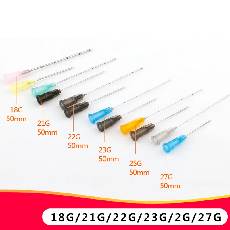 Korea Blunt needle Needle Tips /25G/27G Plain Ends Notched Endo needle tip Syringe 5pcs Tool Parts dental syringe tips endo irrigation needle tip 30ga end closed side hole endo oral care tooth cleaning tool