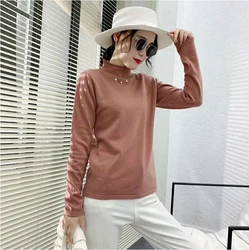 7 pçs por atacado outono inverno camisolas femininas outono manga comprida camisola de malha pulôver alta qualidade pulôver camisolas