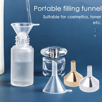 

Mini Funnel Perfume Dispenser Funnel Small Aluminum/Plastic Funnels for Lab Bottles Sand Art Spices Powder Essential Oil
